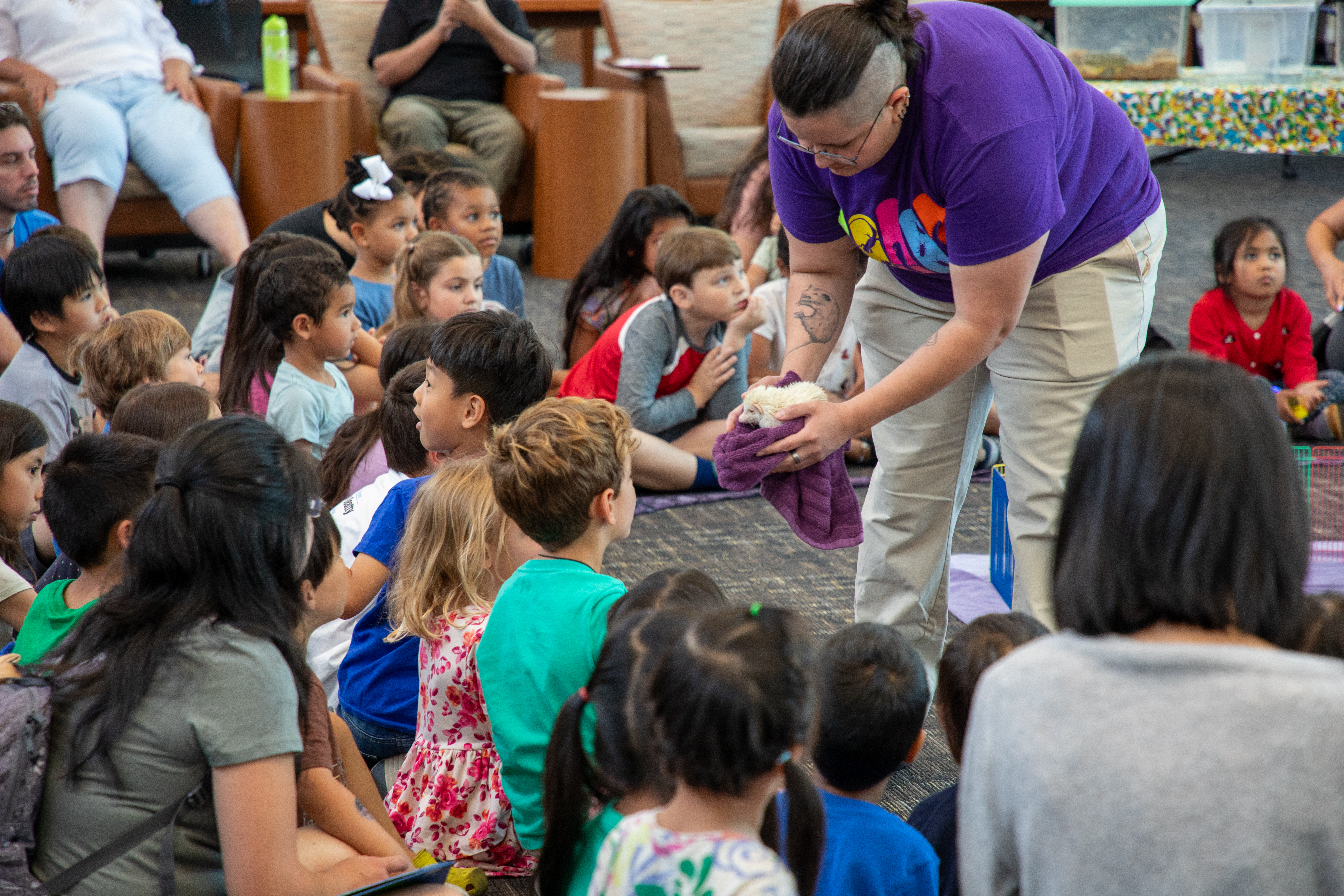 Summer Family Literacy Day 2024 - adventures in living science animal show